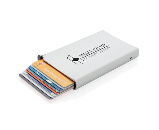 Porte cartes anti-RFID en aluminium Argent - XD Collection P820.042