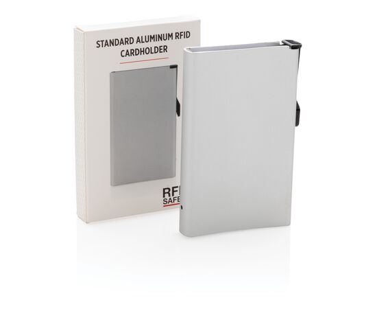 Porte cartes anti-RFID en aluminium Argent - XD Collection P820.042
