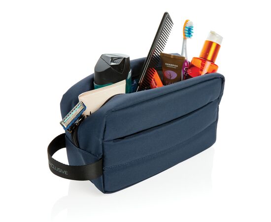 Impact AWARE™ RPET toiletry bag Dark blue - XD Xclusive P820.205