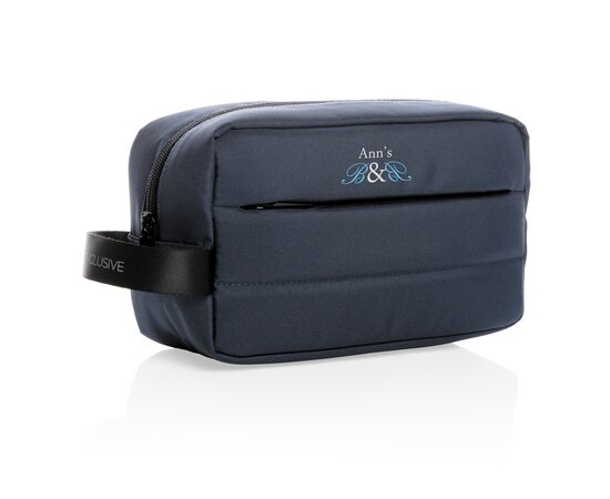 Impact AWARE™ RPET toiletry bag Dark blue - XD Xclusive P820.205