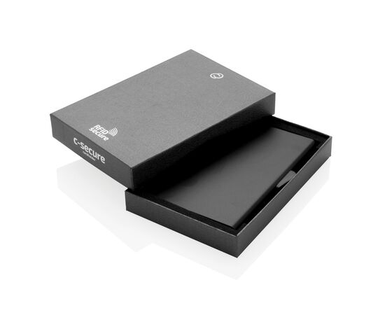 Porte-cartes en aluminium anti RFID C-Secure Noir - C-Secure P820.491