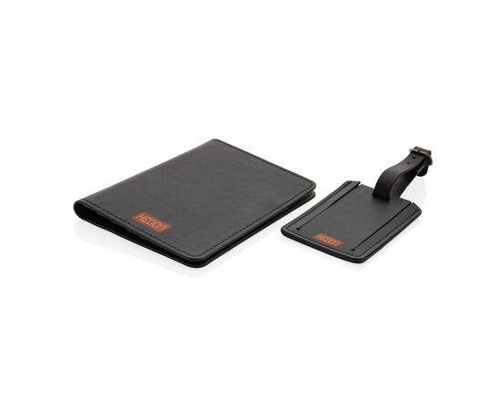 Set de voyage en PU recyclé GRS Swiss Peak Noir - Swiss Peak P820.731