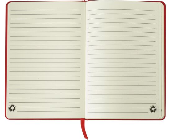 Gerecycled kartonnen notitieboekje (A5) Evangeline Wit -  1015150.002