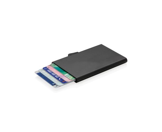 Porte-cartes en aluminium anti RFID C-Secure Noir - C-Secure P820.491