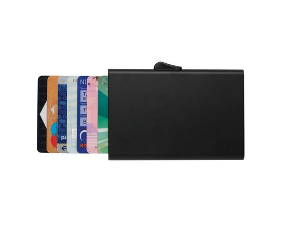 Porte-cartes en aluminium anti RFID C-Secure Noir - C-Secure P820.491