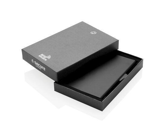Porte-cartes en aluminium anti RFID C-Secure Noir - C-Secure P820.491