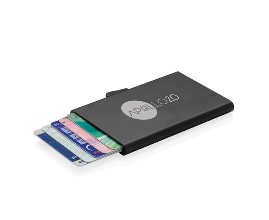 Porte-cartes en aluminium anti RFID C-Secure Noir - C-Secure P820.491
