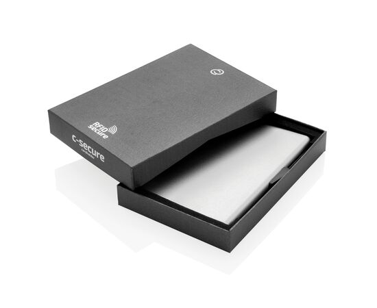 Porte-cartes en aluminium anti RFID C-Secure Argent - C-Secure P820.492