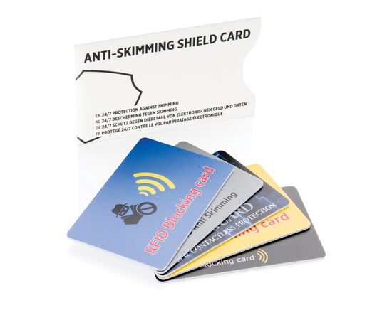 RFID Anti-Skimming-Karte mit aktivem Störchip Weiß - XD Collection P820.523