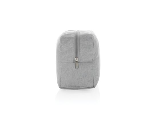 Trousse de toilette en toile recyclée non teintée Aware™ Gris - XD Collection P820.782