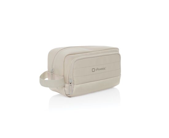 Trousse de toilette en rPET AWARE™ Armond Beige - XD Xclusive P820.862
