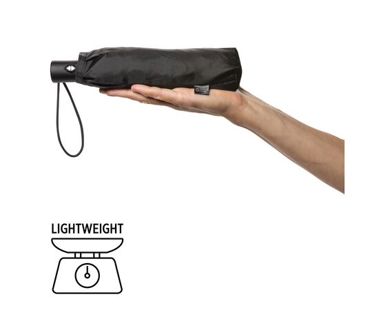 SP AWARE™ RPET Ultralichte volautomatische 20,5”-paraplu Zwart - Swiss Peak P850.321