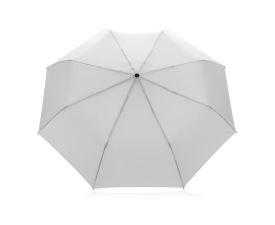 20.5" Impact AWARE™ RPET 190T Pongee bamboo mini umbrella White - XD Collection P850.573