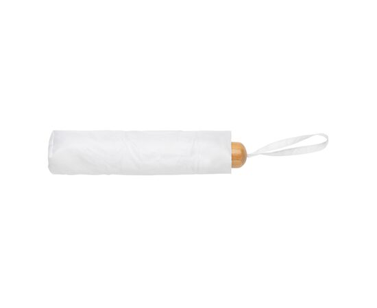 20.5" Impact AWARE™ RPET 190T Pongee bamboo mini umbrella White - XD Collection P850.573