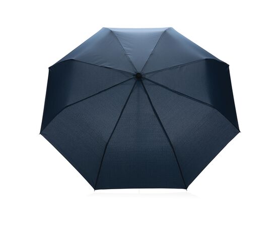 20.5" Impact AWARE™ RPET 190T Pongee bamboo mini umbrella Dark blue - XD Collection P850.575