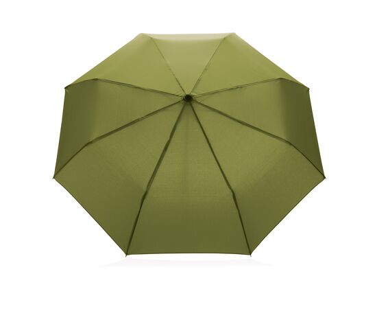 20.5" Impact AWARE™ RPET 190T Pongee bamboo mini umbrella Green - XD Collection P850.577