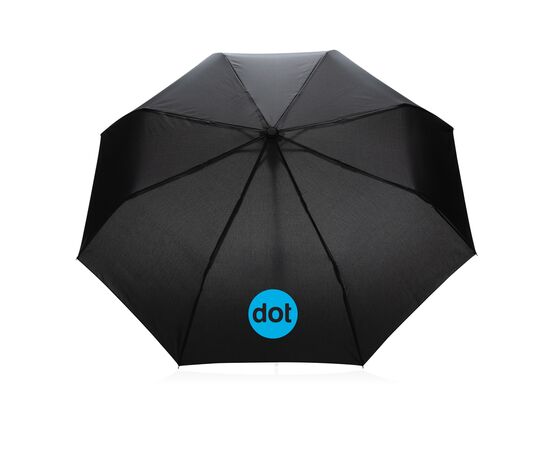 Mini parapluie automatique 21" en rPET 190T Impact AWARE™ Noir - XD Collection P850.591