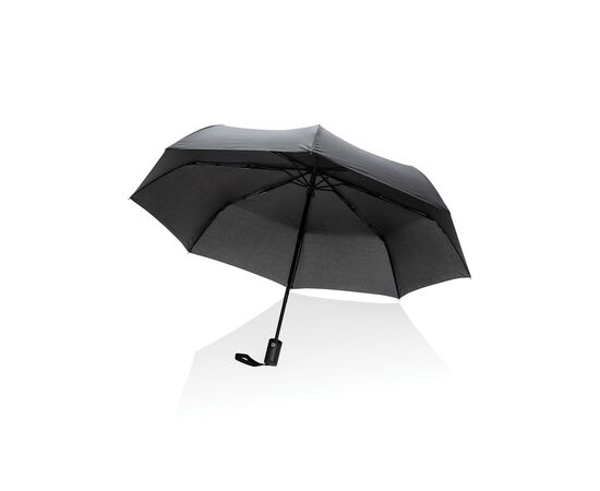 21" Impact AWARE™ RPET 190T auto open/close umbrella Black - XD Collection P850.601