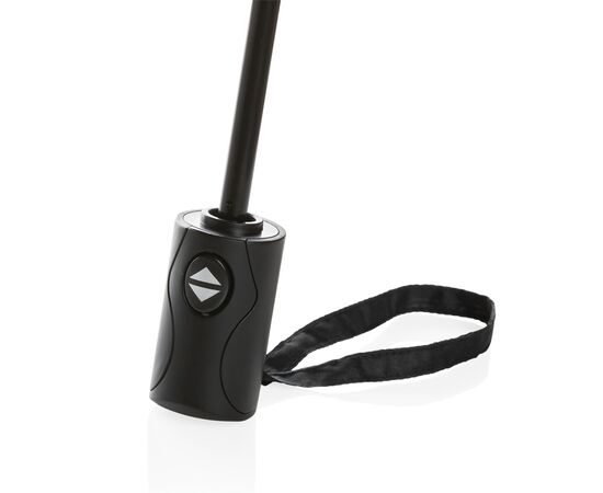21" Impact AWARE™ RPET 190T auto open/close umbrella Black - XD Collection P850.601
