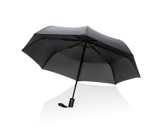 21" Impact AWARE™ RPET 190T auto open/close umbrella Black - XD Collection P850.601