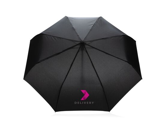 21" Impact AWARE™ RPET 190T auto open/close umbrella Black - XD Collection P850.601