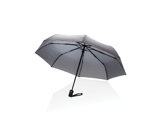 21" Impact AWARE™ RPET 190T auto open/close umbrella Anthracite - XD Collection P850.602