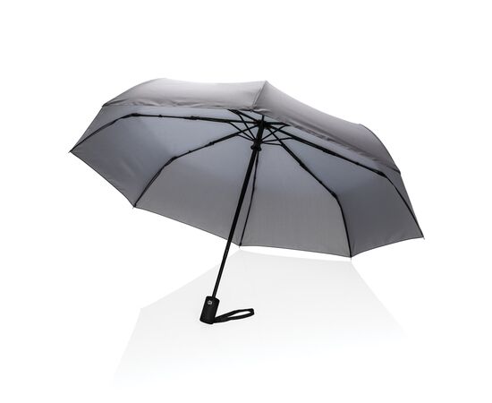 21" Impact AWARE™ RPET 190T auto open/close umbrella Anthracite - XD Collection P850.602