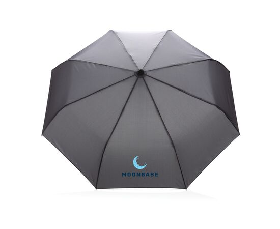 21" Impact AWARE™ RPET 190T auto open/close umbrella Anthracite - XD Collection P850.602