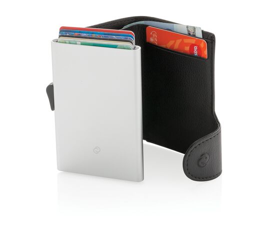 C-Secure RFID Kartenhalter und Geldbörse Schwarz, Silber - C-Secure P850.511