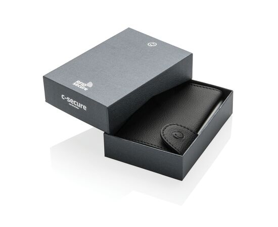 C-Secure RFID Kartenhalter und Geldbörse Schwarz, Silber - C-Secure P850.511