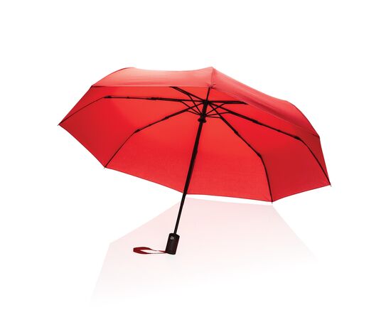 21" Impact AWARE™ RPET 190T auto open/dicht paraplu Rood - XD Collection P850.604