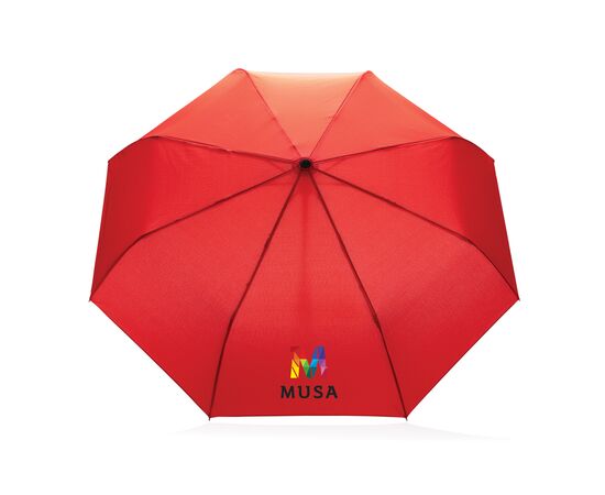 21" Impact AWARE™ RPET 190T auto open/dicht paraplu Rood - XD Collection P850.604
