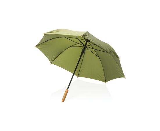 23" Impact AWARE™ RPET 190T auto open bamboo umbrella Green - XD Collection P850.657