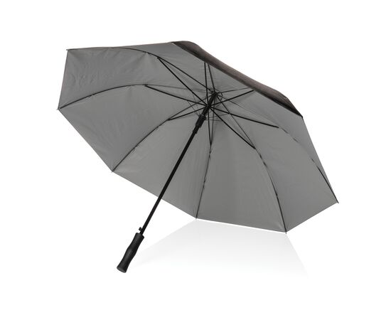 27" Impact AWARE™ RPET 190T dual colour auto open umbrella Silver - XD Collection P850.672
