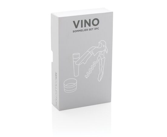 Set sommelier 3pcs Vino Argent - XD Collection P911.072