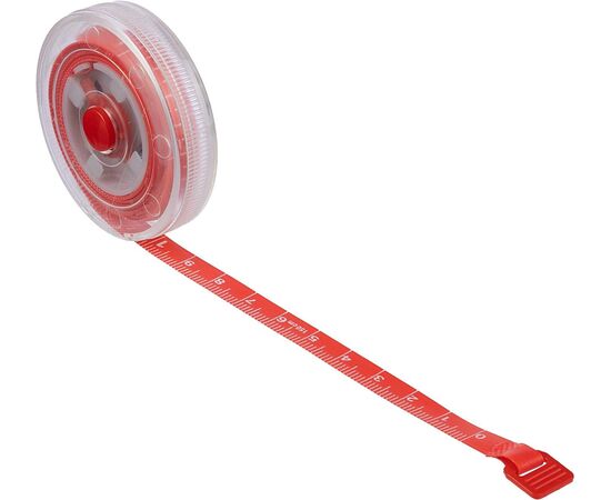 Plastic retractable tape measure Theo Black -  1096680.001