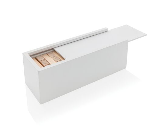 Jeu d’empilage de blocs de bois Blanc - XD Collection P940.163