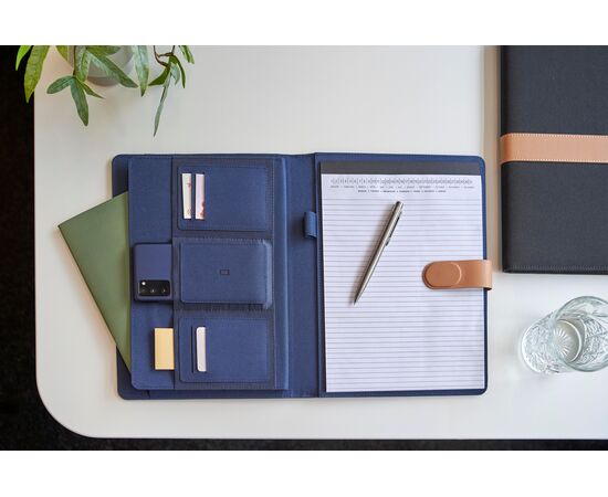 rPET opvouwbare map A4 Sven Blauw -  1097176.005