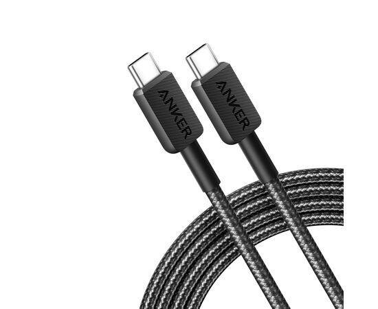 Anker USB-C naar USB-C kabel 1,8 meter 60W Grijs, Zwart - Anker RBA81F6G11