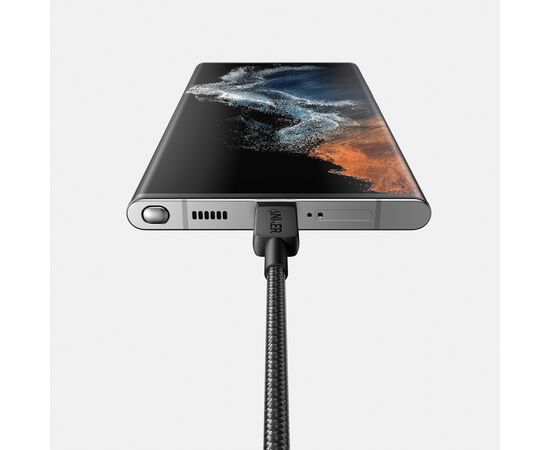 Anker USB-C naar USB-C kabel 1,8 meter 60W Grijs, Zwart - Anker RBA81F6G11
