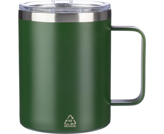 Gerecycled roestvrijstalen dubbelwandige to go mok (300 ml) Renate Wit -  1097560.002