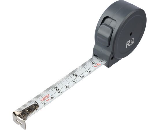 Gerecycled ABS meetlint (3 meter) Ute Grijs -  1105802.003