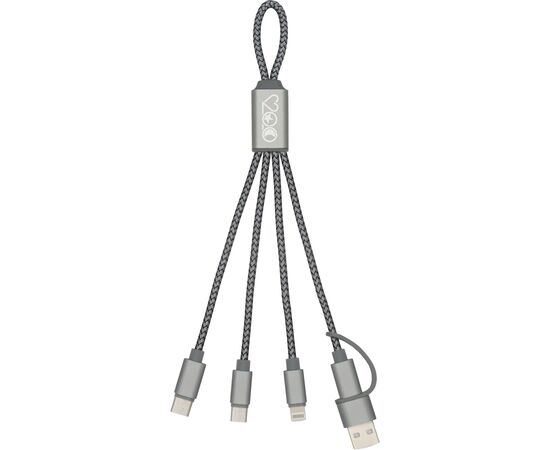 BrandCharger Trident 2 charging cable Gun metal -  1163690.411