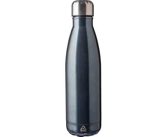 Einwandiger Edelstahlflasche aus recyceltem Stahl 650 ml Cliff Schwarz -  1171299.001