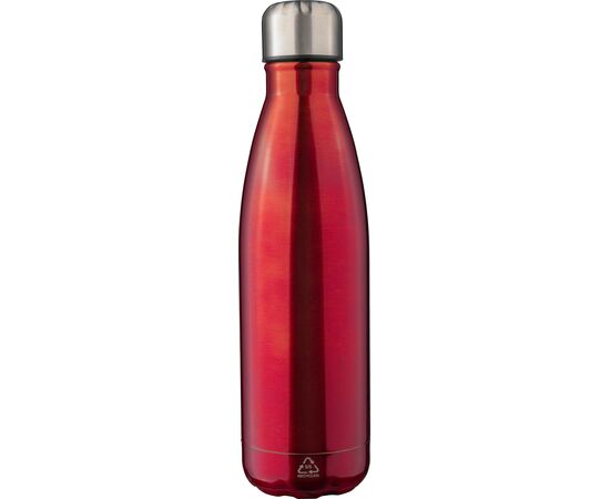 Recycled stainless steel double-walled flask 500 ml Clifford Red -  1171300.008