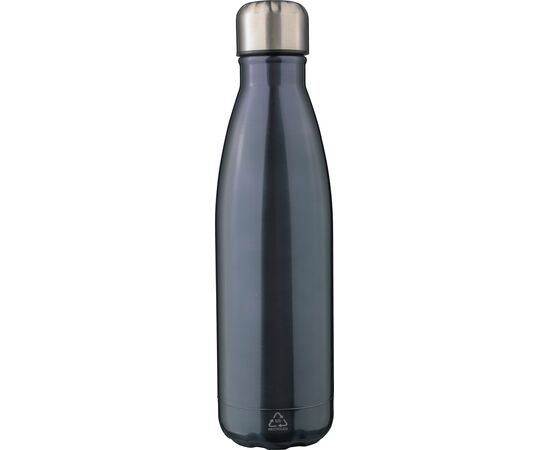Recycled stainless steel double-walled flask 500 ml Clifford Gun metal -  1171300.411