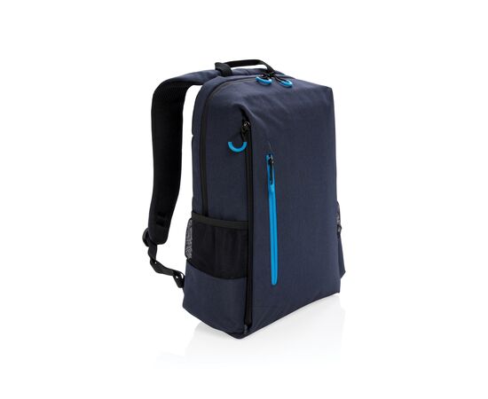 Lima 15,6" RFID & USB Laptop-Rucksack, PVC-frei Navy blau, Blau - XD Xclusive P762.405