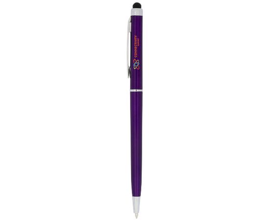Valeria ABS balpen met stylus Paars - Bullet 10730007
