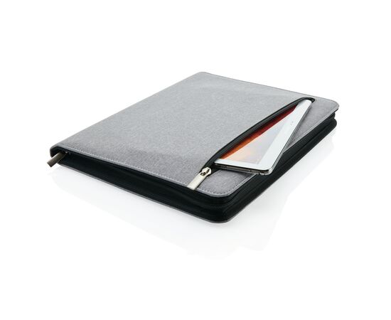 Deluxe Tech Portfolio mit Reißverschluß Grau - XD Collection P772.992