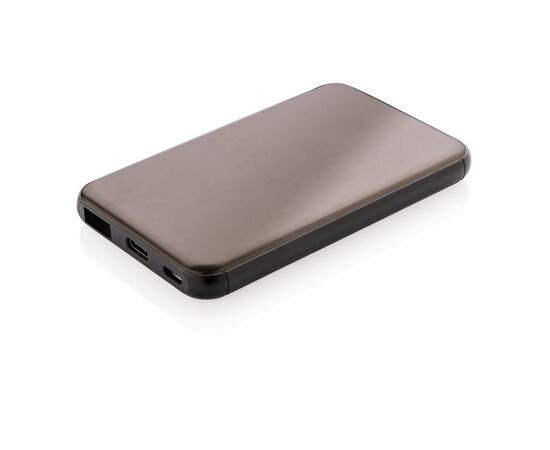 Pocket-size 5.000 mAh powerbank Grey, Black - XD Collection P324.742